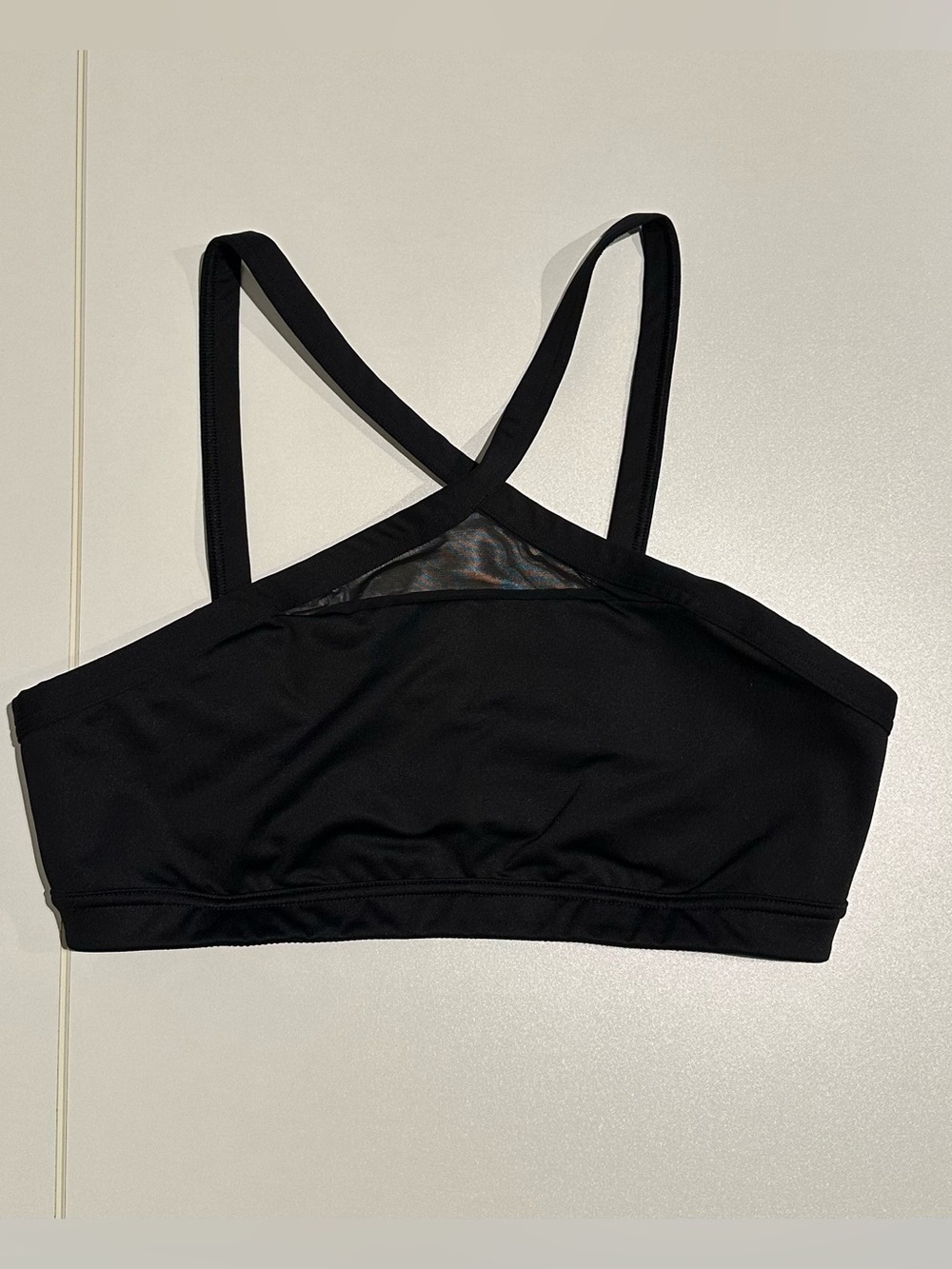 Victoria Sport Bra Women Med Black Racerback Pullover Gym Fitness Yoga Running